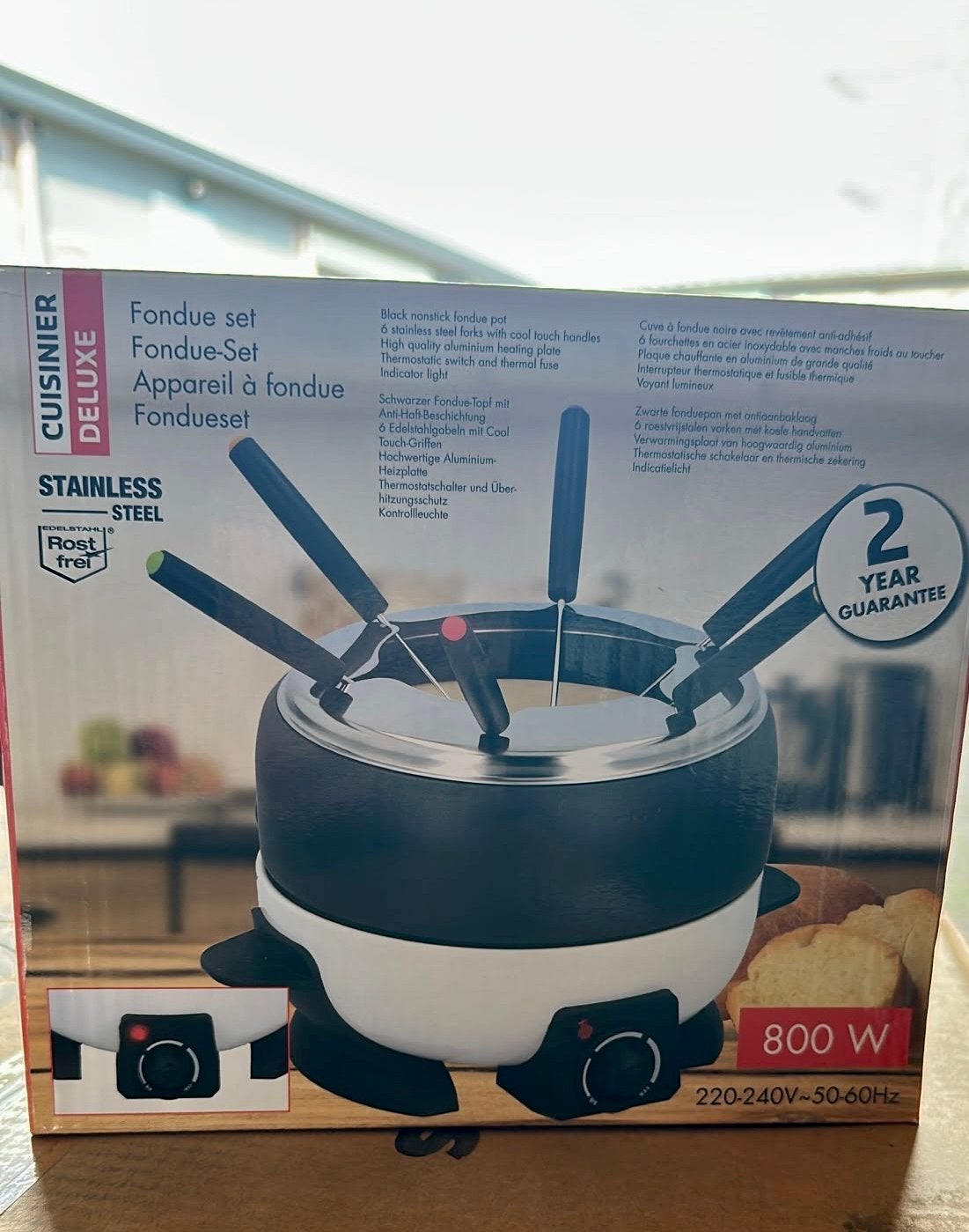Nieuwe 6-persoons elektrische fondueset - Cuisinier Deluxe, Ophalen, Nieuw, Elektrisch, Fondueset