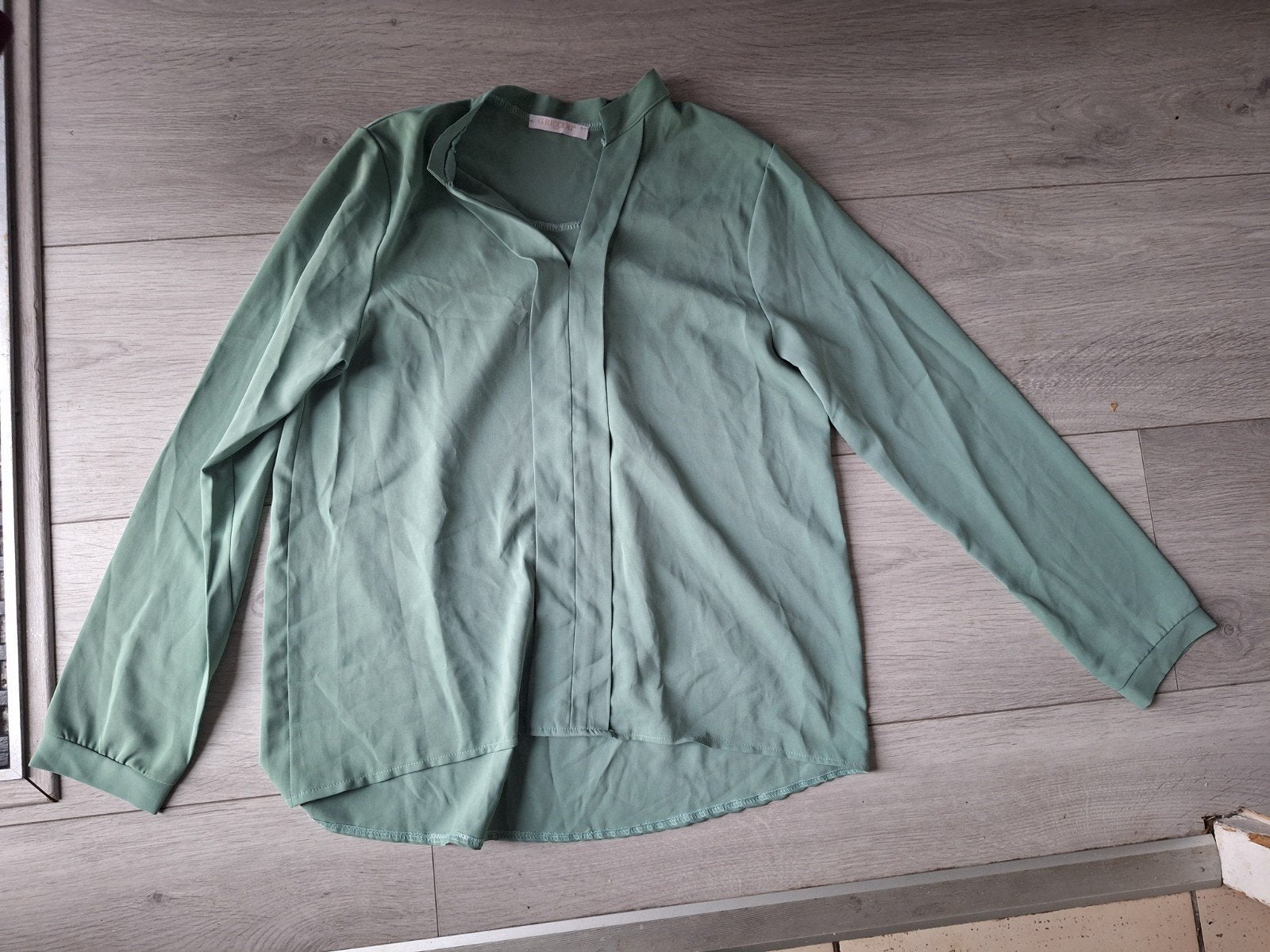 Groen shirtje van G.Ricceri, maat s, G.Ricceri, Verzenden, Zo goed als nieuw, Lange mouw