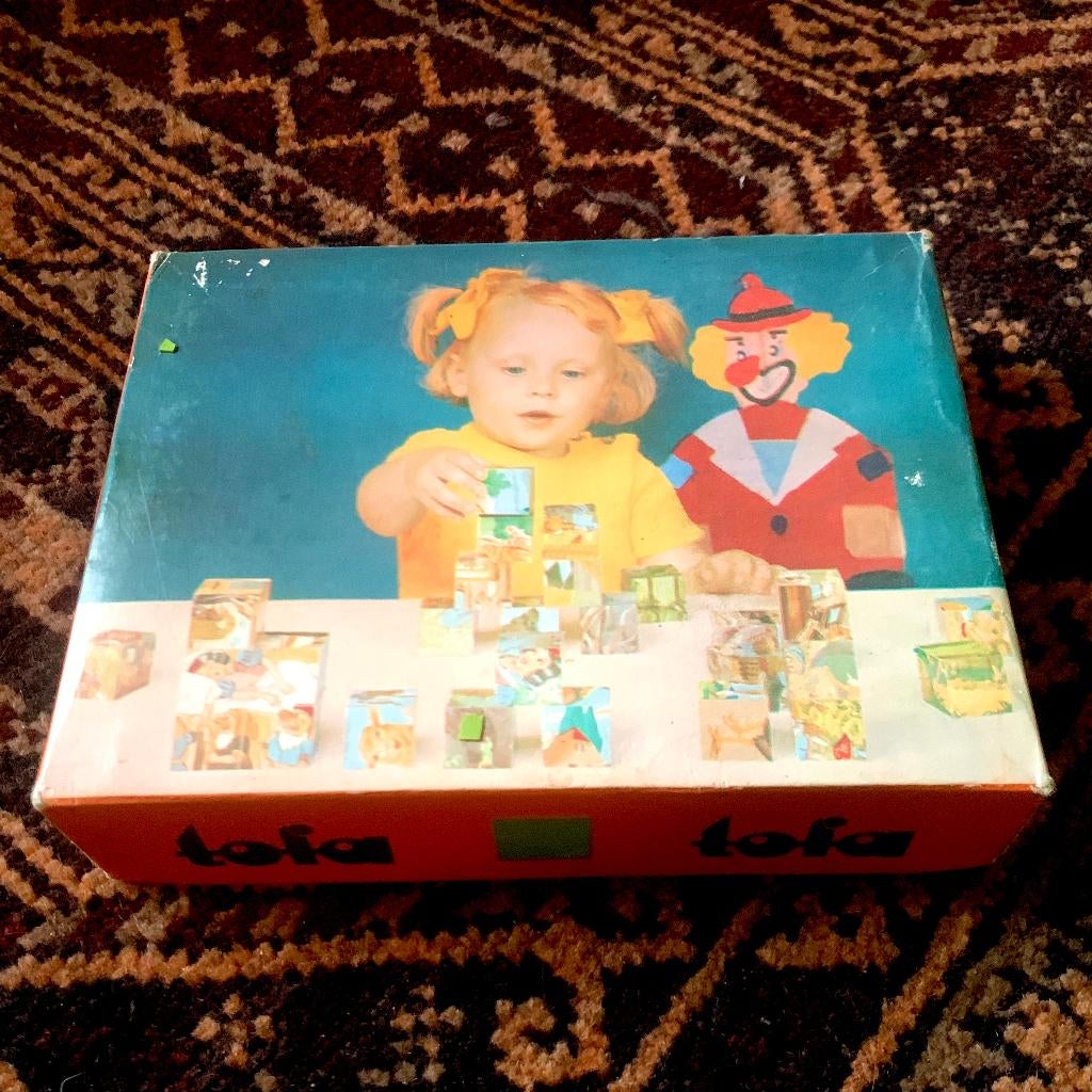 Vintage Tofa Blokken Puzzel puzzelblokken sprookjes, Ophalen of Verzenden, Zo goed als nieuw