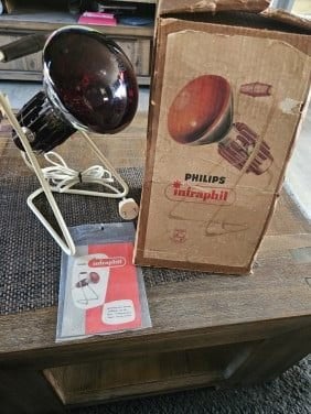 Prachtige originele jaren 50 Philips infraphil infrarood, Ophalen of Verzenden