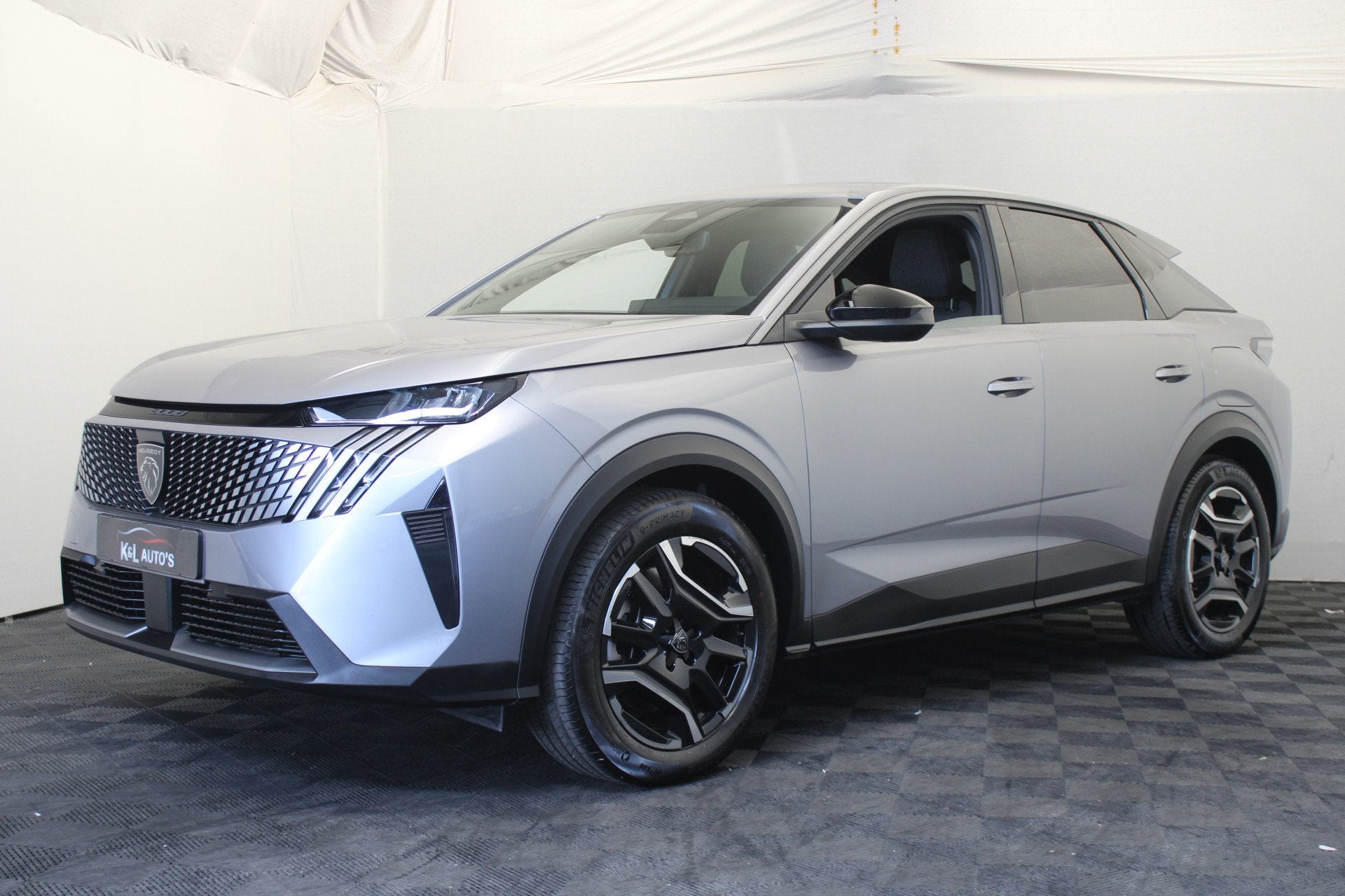 Peugeot 3008 1.6 plug-in Hybrid 225 Allure |Camera|, Auto's, Gebruikt, Zwart, 4 cilinders, Leder en Stof