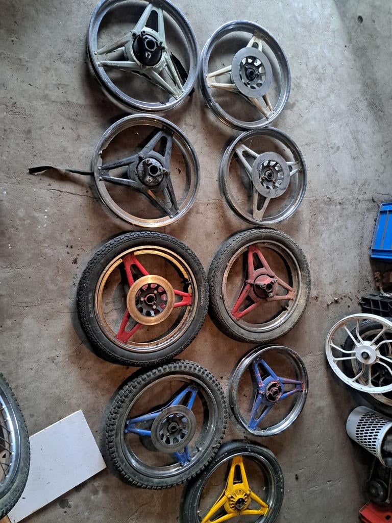 Honda mt mtx mb nsr mbx 50cc brommer onderdelen wiel velg 80, Ophalen, Gebruikt, Frame, Overige merken
