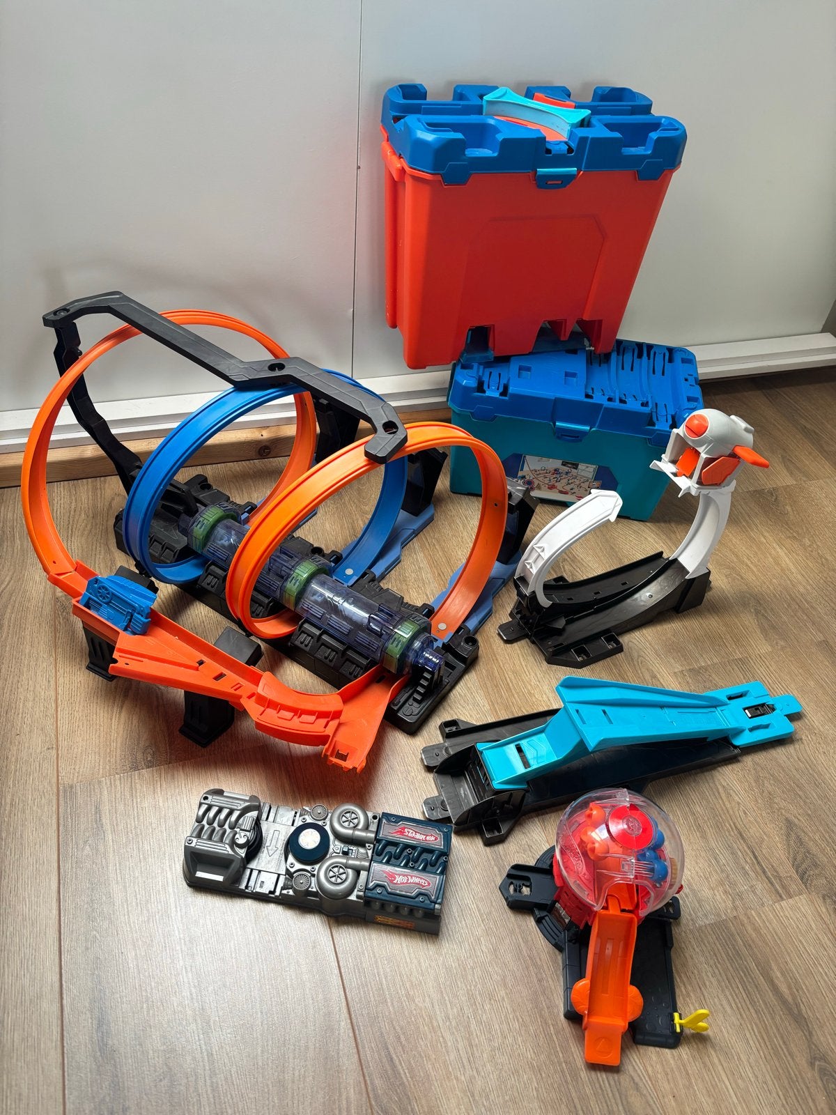 Hot Wheels Racebaan met Looping en Opbergbox, Ophalen, Hot Wheels, Met looping, Elektrisch