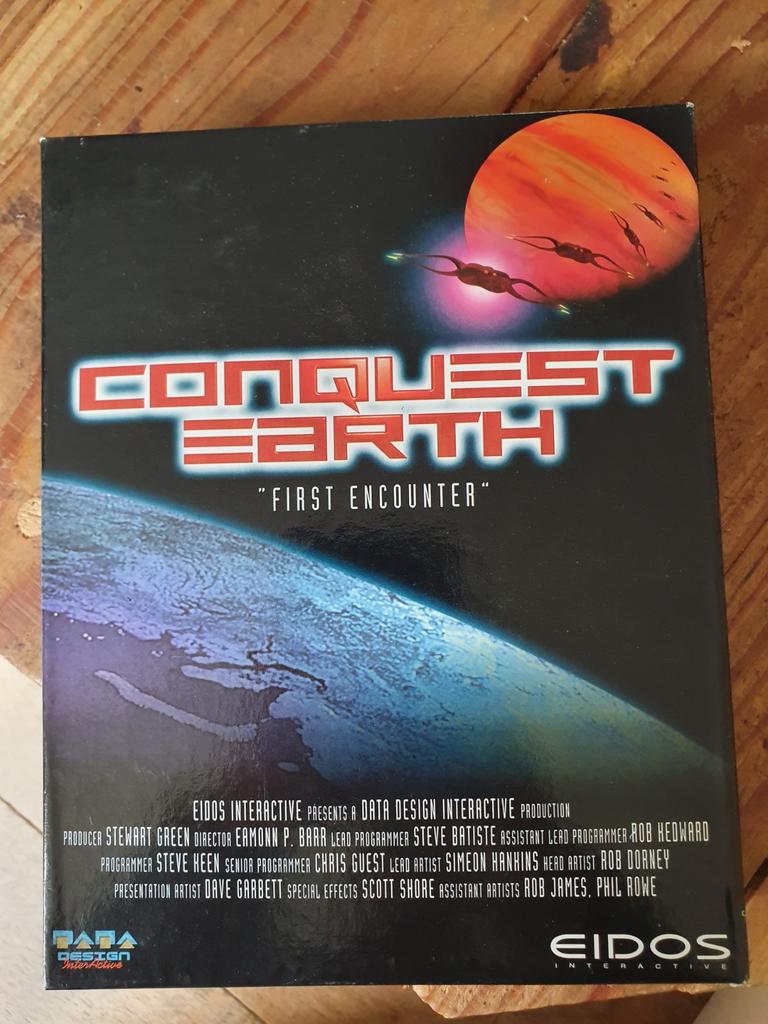 Big box pc game Conquest Earth First Encouter, Gebruikt, 1 speler, Ophalen of Verzenden, Strategie en Constructie