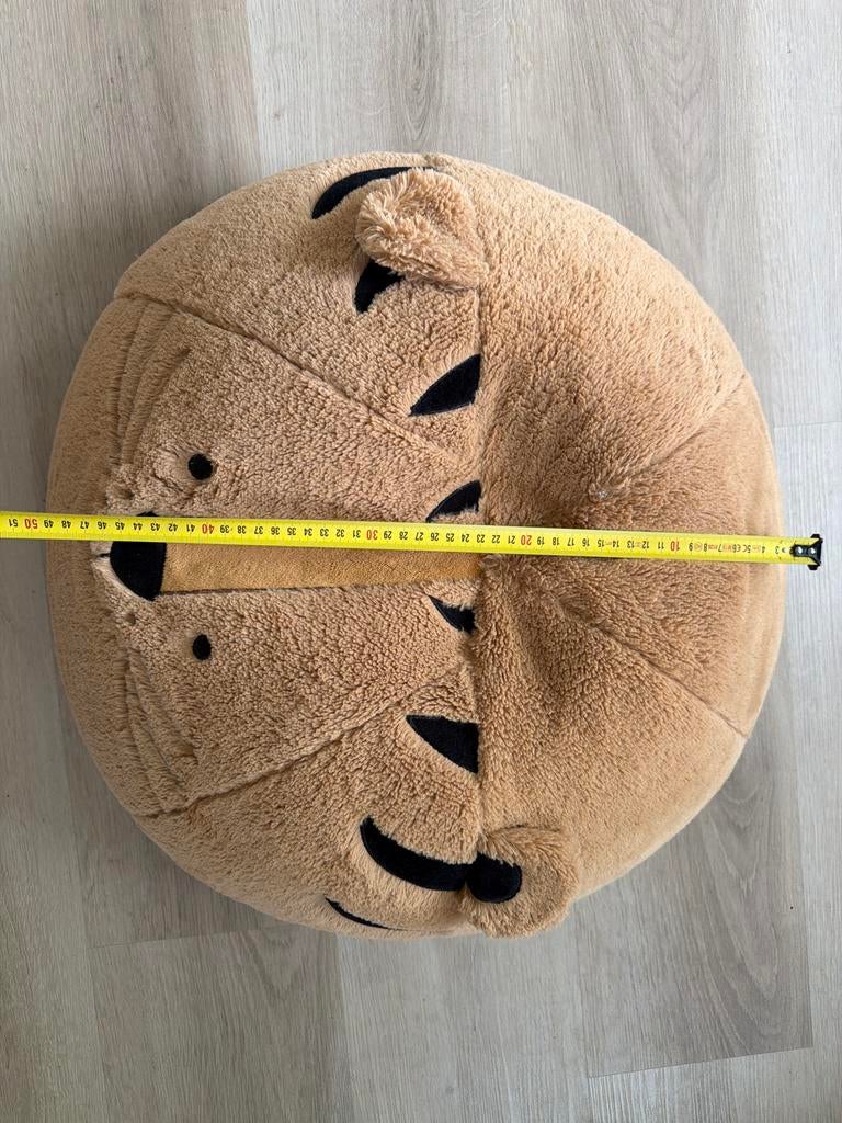 Tijger kussen/poef - Zo goed als nieuw, Ophalen, Zo goed als nieuw, Middelgroot (20 tot 80 cm), Bruin