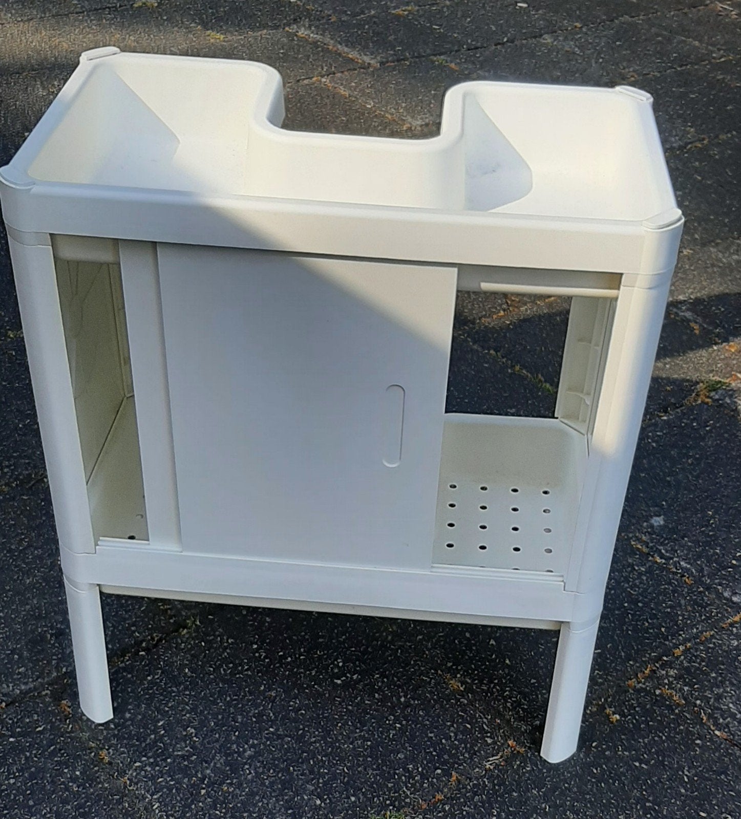Ikea LILLTJÄRN wastafelkastje wit kunststof, Ophalen, Minder dan 50 cm, Gebruikt, Minder dan 100 cm