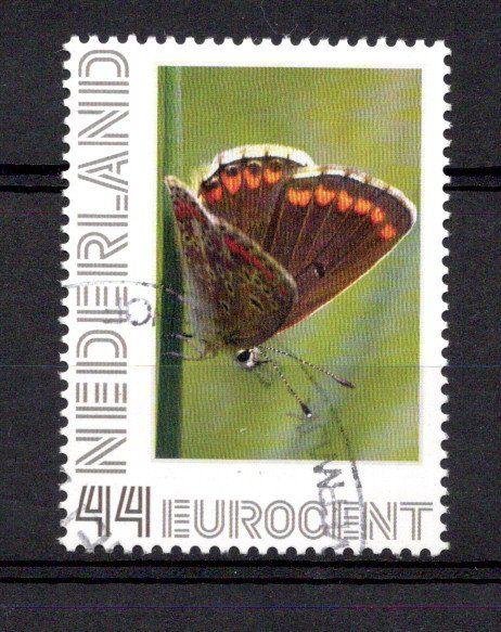 gestempelde zegel. persoonlijke: vlinder, Ophalen of Verzenden, Na 1940, Gestempeld