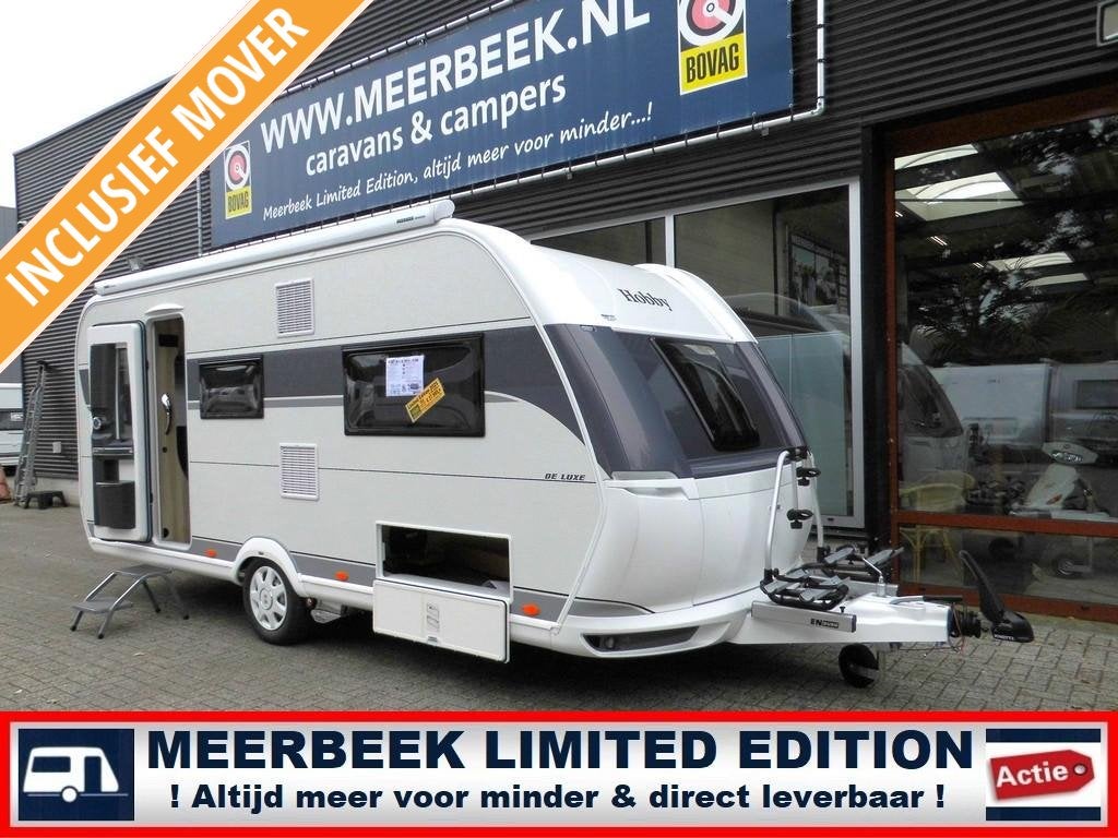 Hobby De Luxe 495 UL 4054,=KORTING BC260+THULE, Caravans en Kamperen, Caravans, Rondzit, Hobby, Particulier, 5 tot 6 meter