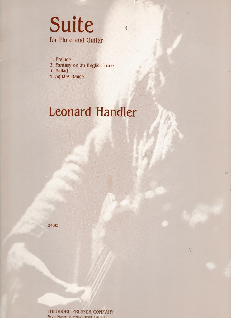 LEONARD HANDLER - SUITE for Flute and Guitar, Muziek en Instrumenten, Ophalen of Verzenden, Gebruikt, Artiest of Componist, Populair