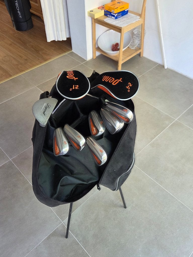 Golf clubs, Linkshandige herenset., Sport en Fitness, Ophalen, Gebruikt, Set, Overige merken