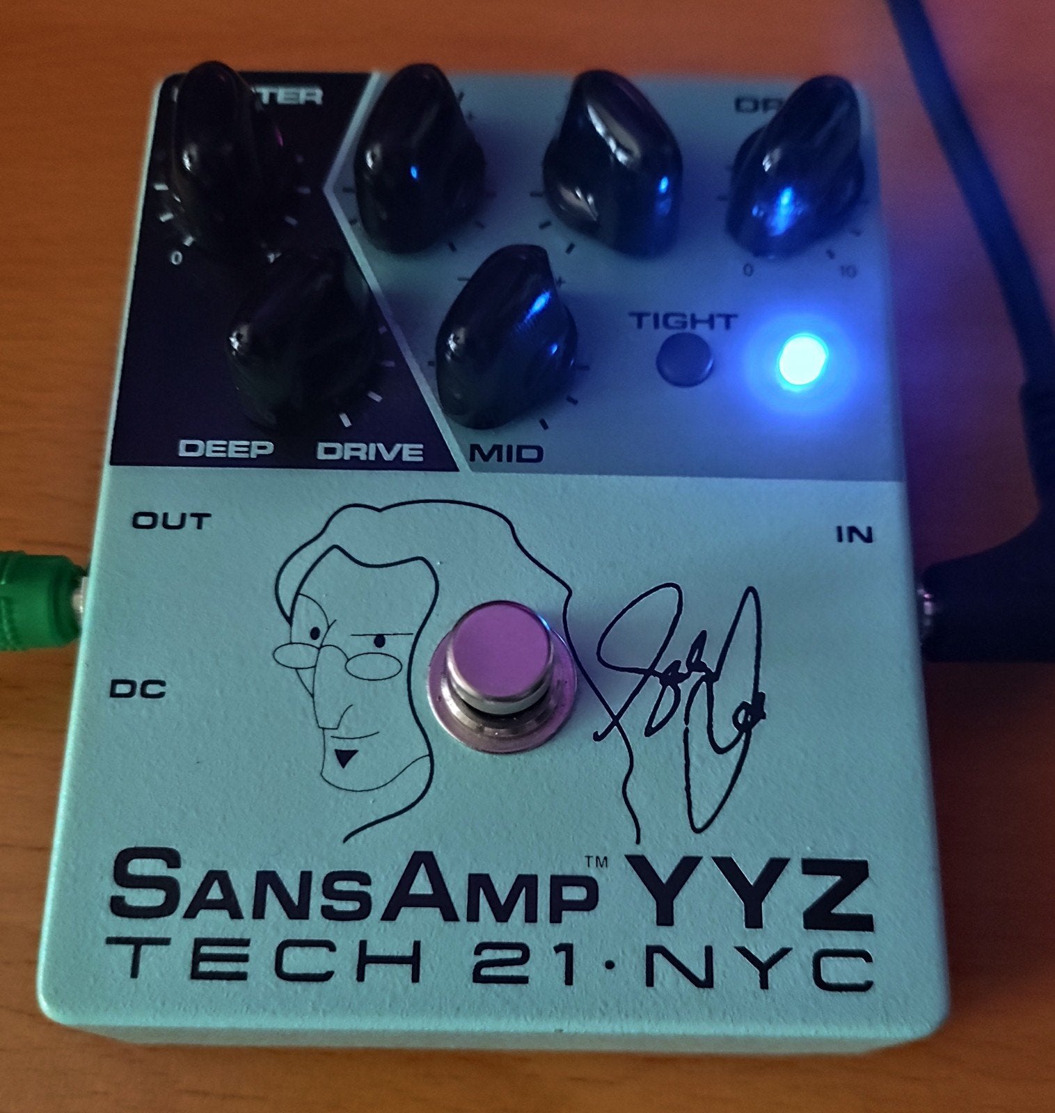 Tech 21 Sansamp YYZ Geddy Lee Signature Bass Preamp, Muziek en Instrumenten, Ophalen of Verzenden, Gebruikt, Distortion, Overdrive of Fuzz