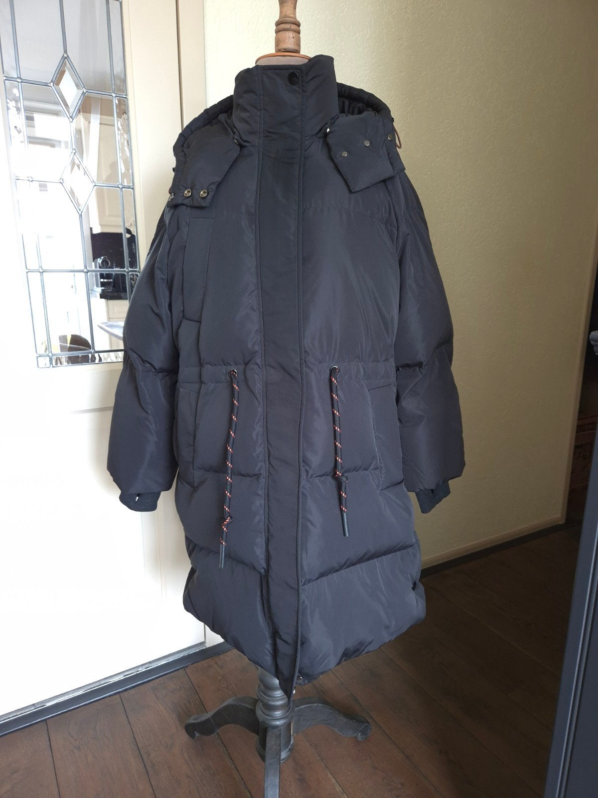 DAY Birger et Mikkelsen puffer jas S np €380 NIEUWSTAAT, Zwart, Day Birger et Mikkelsen, Ophalen of Verzenden, Zo goed als nieuw