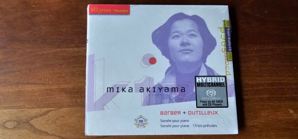 Sacd Mika Akiyama Barber en Dutilleux pianosonatas nieuw, Ophalen of Verzenden, Romantiek, Nieuw in verpakking, Kamermuziek