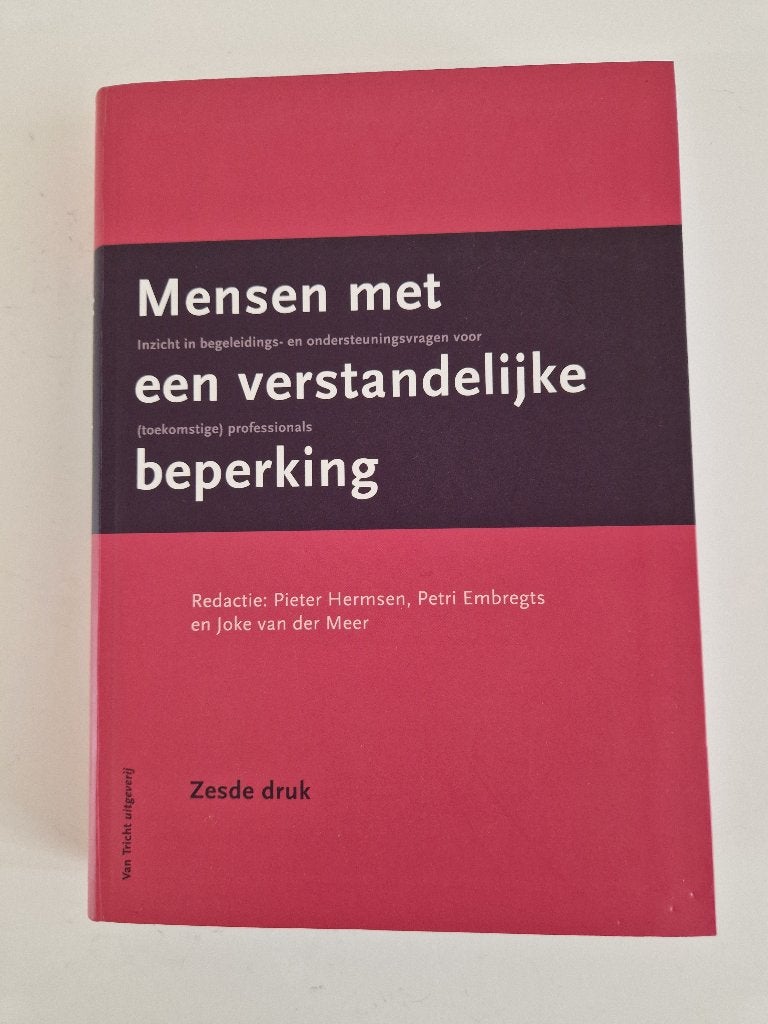 Mensen met een verstandelijke beperking - 6e druk, Diverse auteurs, Zo goed als nieuw, Alpha, HBO