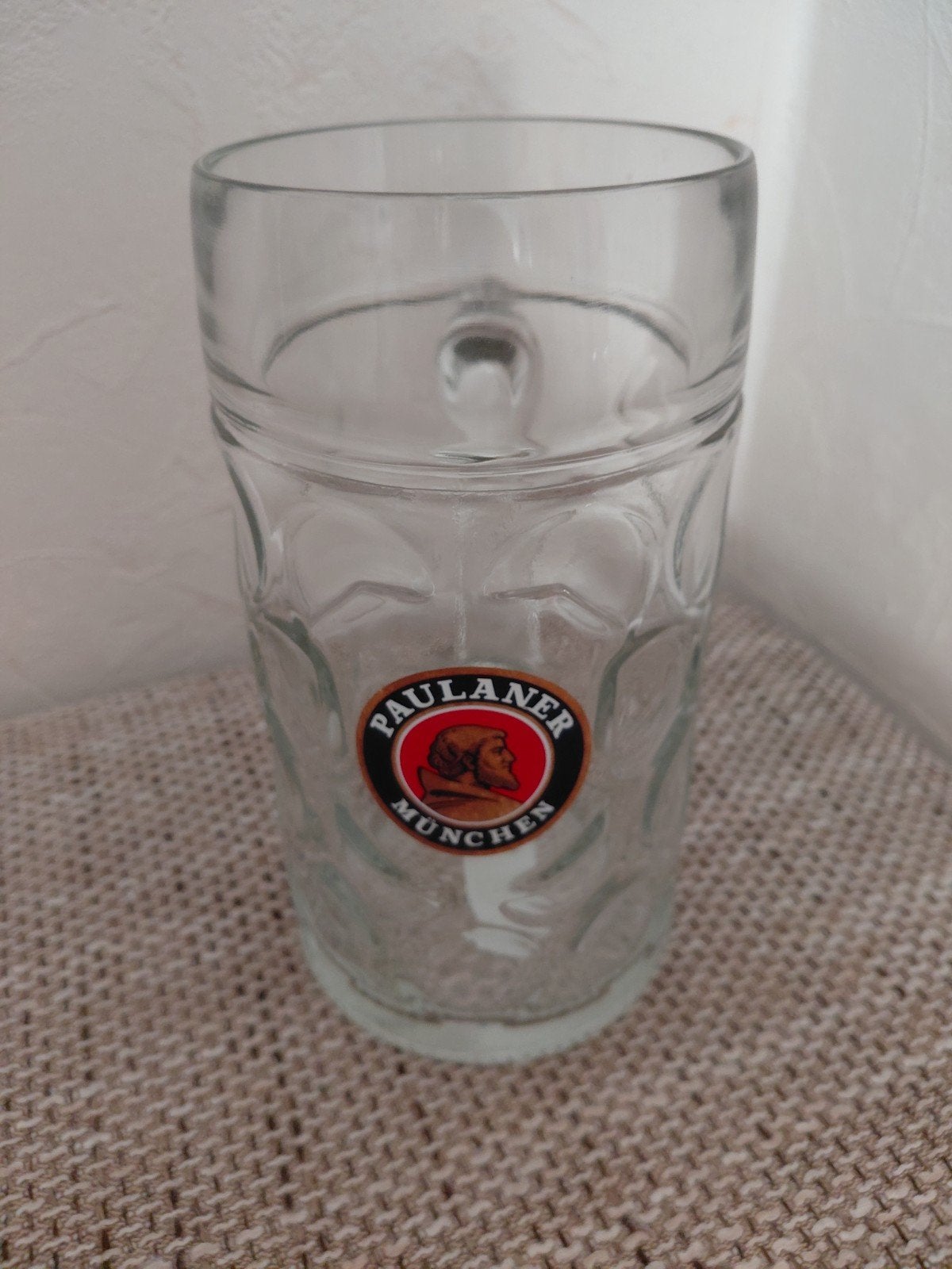 Paulaner München bierpul - 21 cm hoog, 10 cm doorsnee, Ophalen of Verzenden