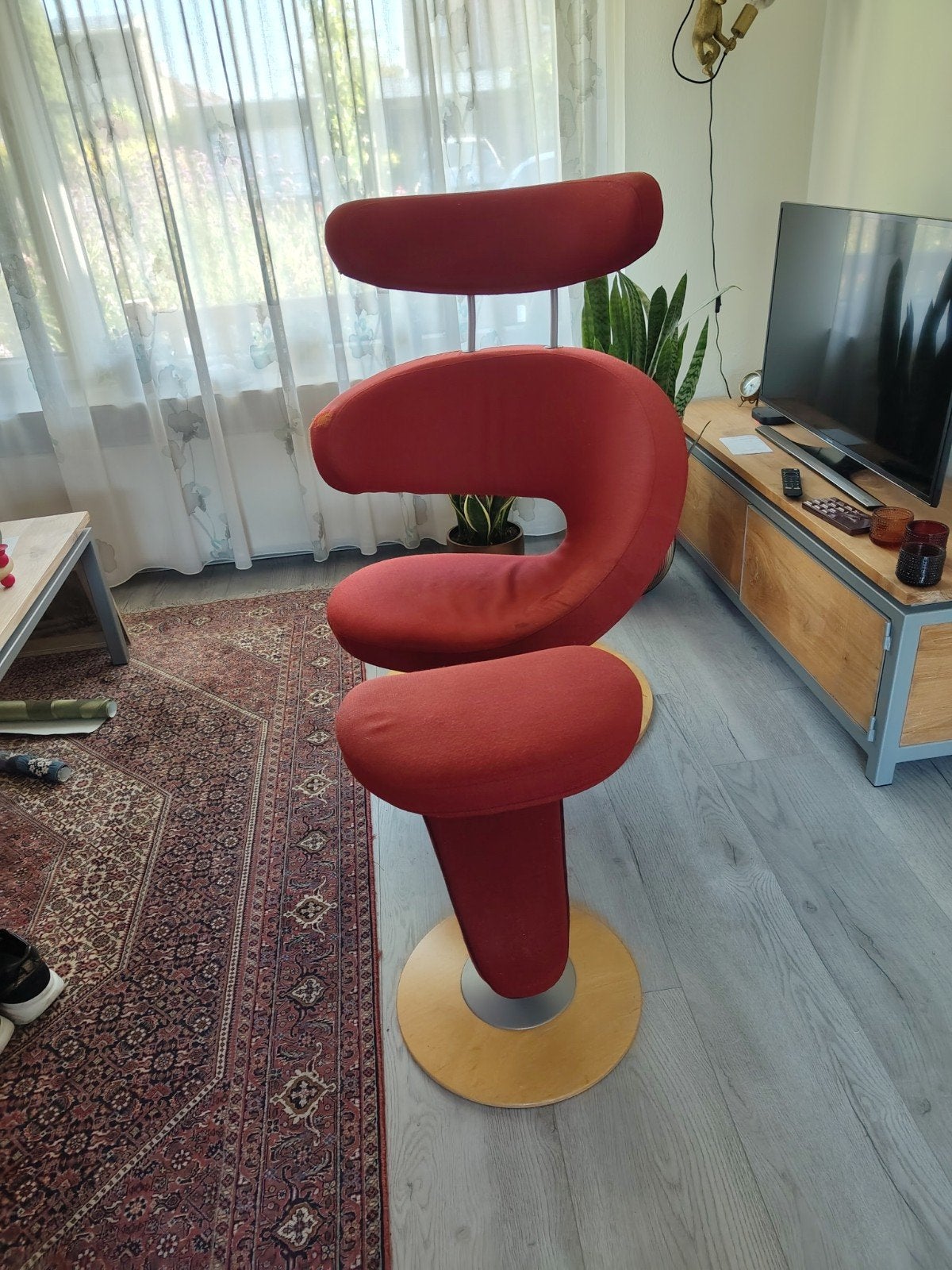 Unieke Wiebelende Stokke Peel Stoel - Opknapper, Ophalen of Verzenden