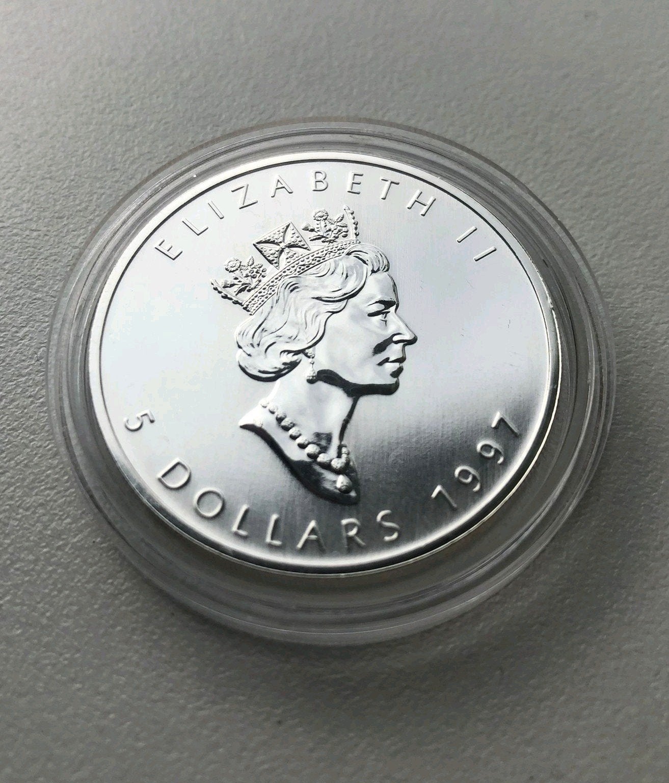 Zeldzame Maple Leaf 1997 -  Allerlaagste oplage 100.970, Ophalen of Verzenden, Noord-Amerika, Losse munt, Zilver