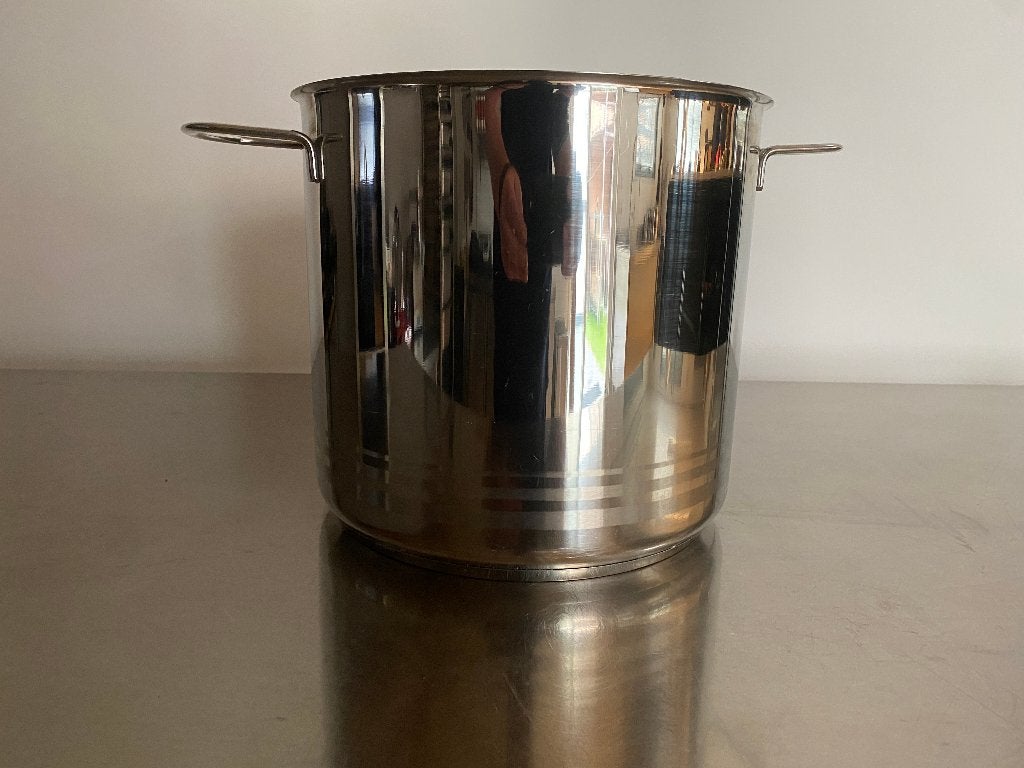 Nameta Exclusiv RVS soeppan / kookpan 25 cm – ca. 11 liter, Huis en Inrichting, Gebruikt, Met handvatten, Ophalen of Verzenden