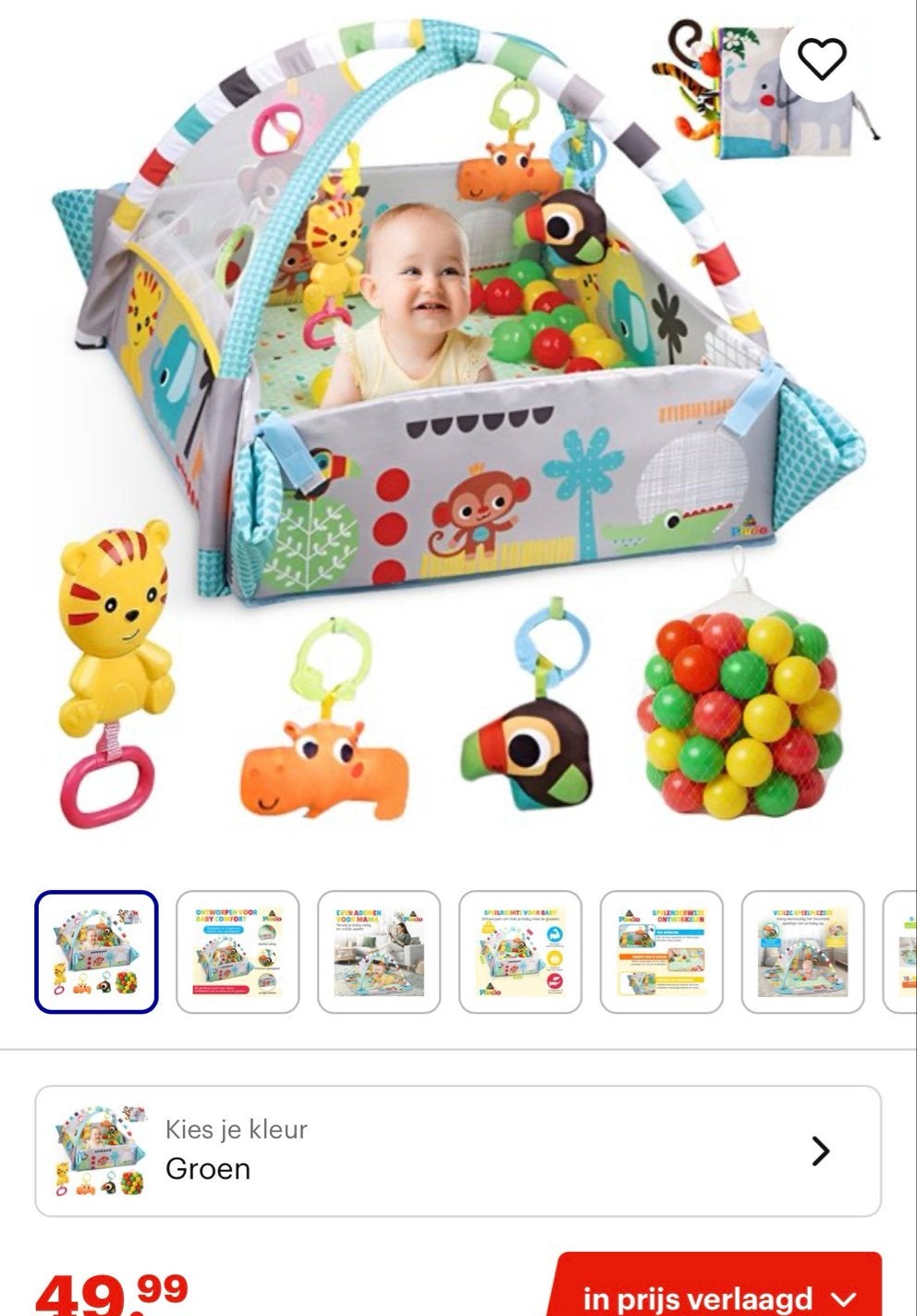 Super toffe babygym! Vanaf 0 jaar!, Kinderen en Baby's, Ophalen, Zo goed als nieuw