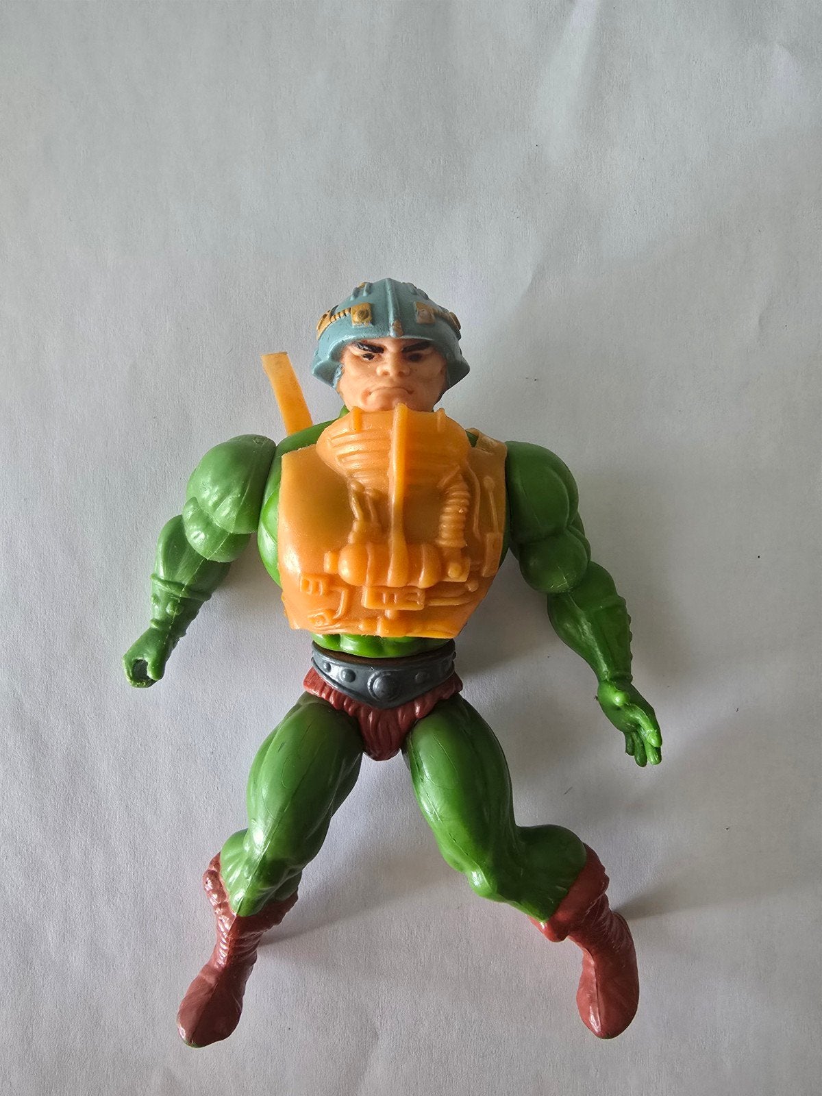 Vintage He-Man actiefiguur man-at-arms, Ophalen of Verzenden, Gebruikt