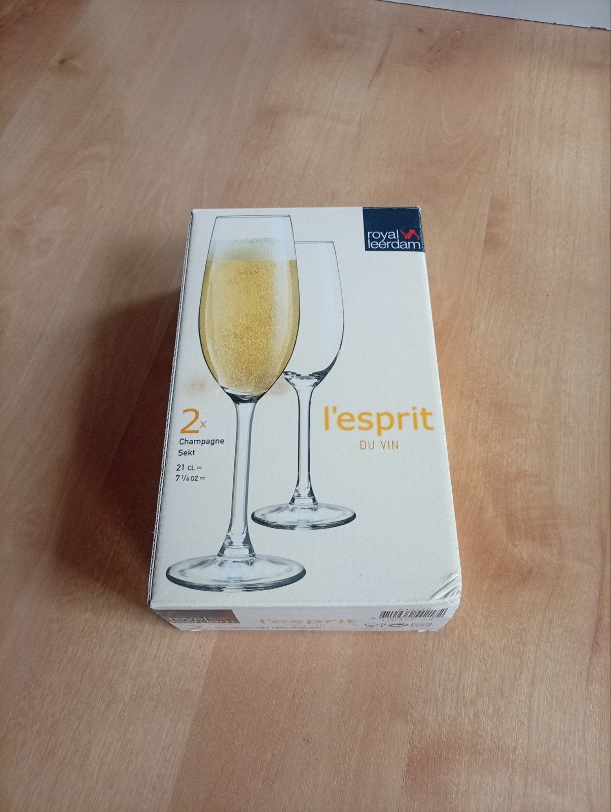 2 wijnglazen l'esprit, Glas of Glazen, Overige merken, Nieuw, Ophalen of Verzenden