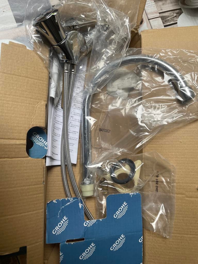 Grohe Keukenkraan - Nieuw in doos, Doe-het-zelf en Verbouw, Sanitair, Ophalen of Verzenden, Nieuw, Chroom, Kraan