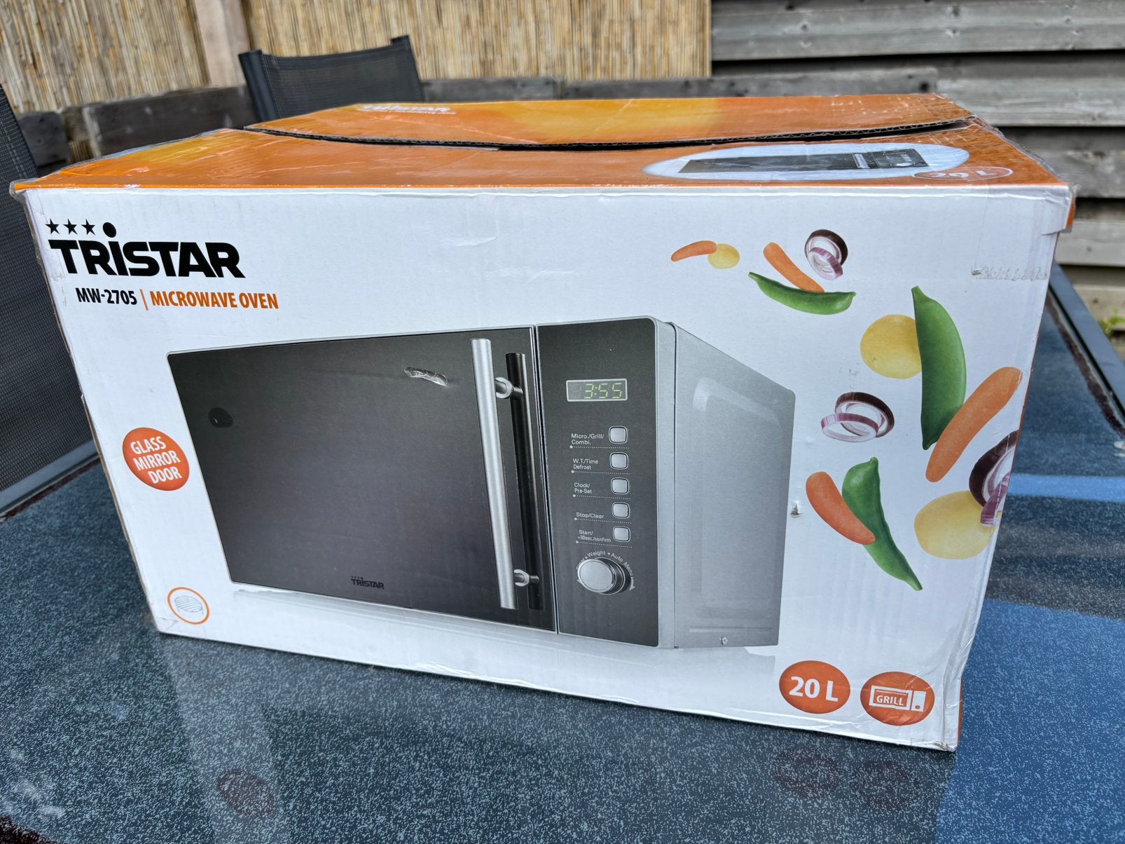 Tristar Magnetron met Grillfunctie - Nieuw in doos, Ophalen of Verzenden, Magnetron, Draaiplateau, Grill