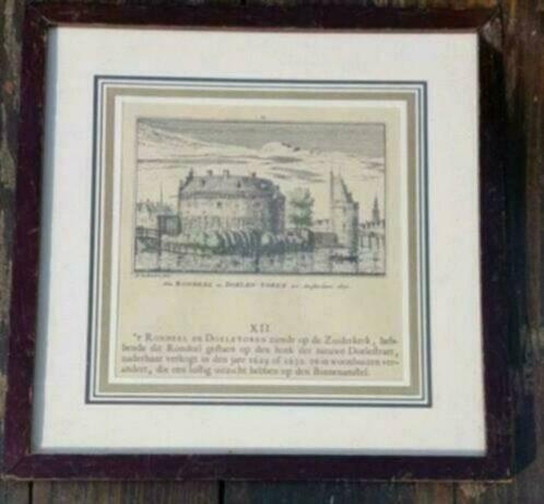 gravure Rondeel Doelentoren 1725 Amsterdam A. Rademaker, Ophalen