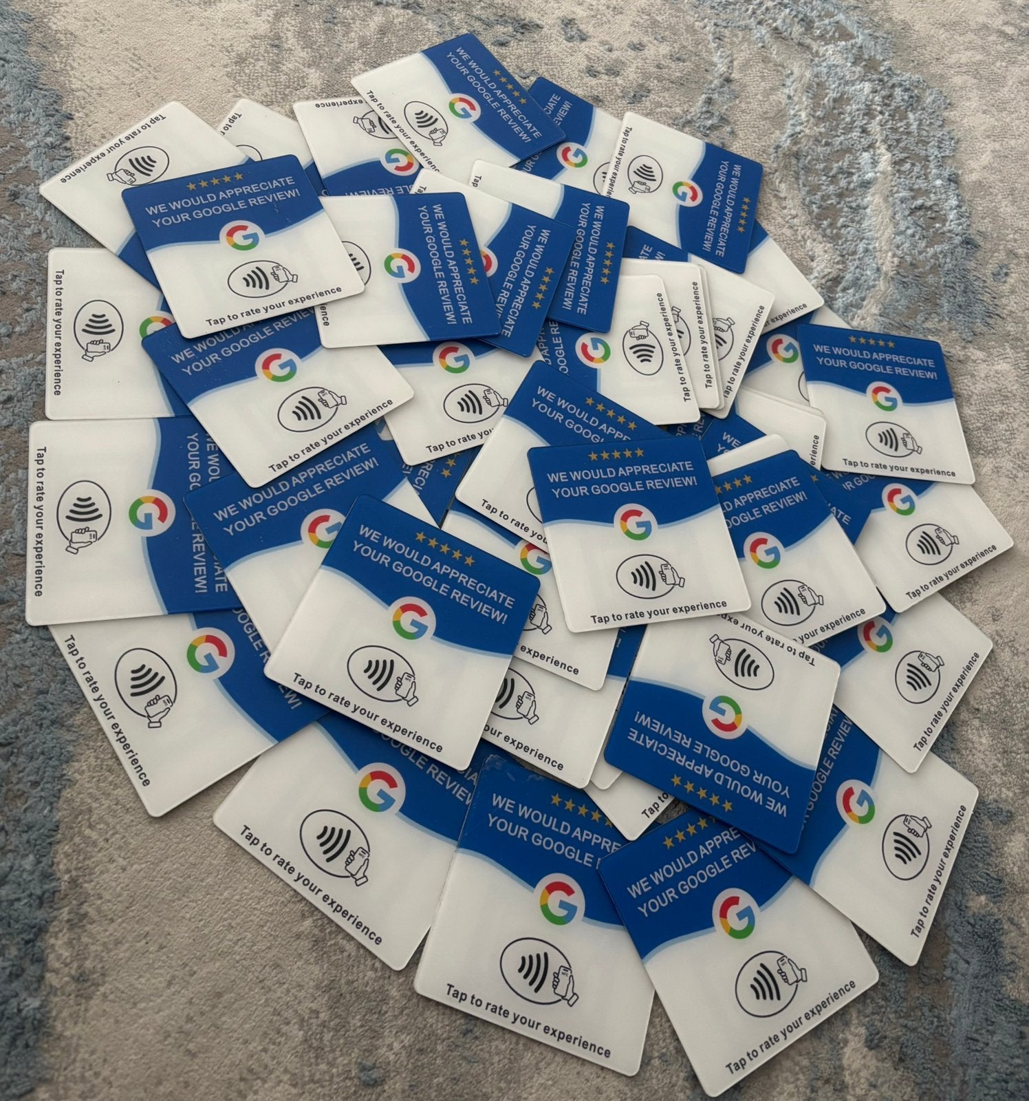 40 stuks google review nfc kaarten met plakbare achterkant, Telecommunicatie, 1 TB, Ophalen of Verzenden, Zo goed als nieuw, IPhone 18 Pro Max