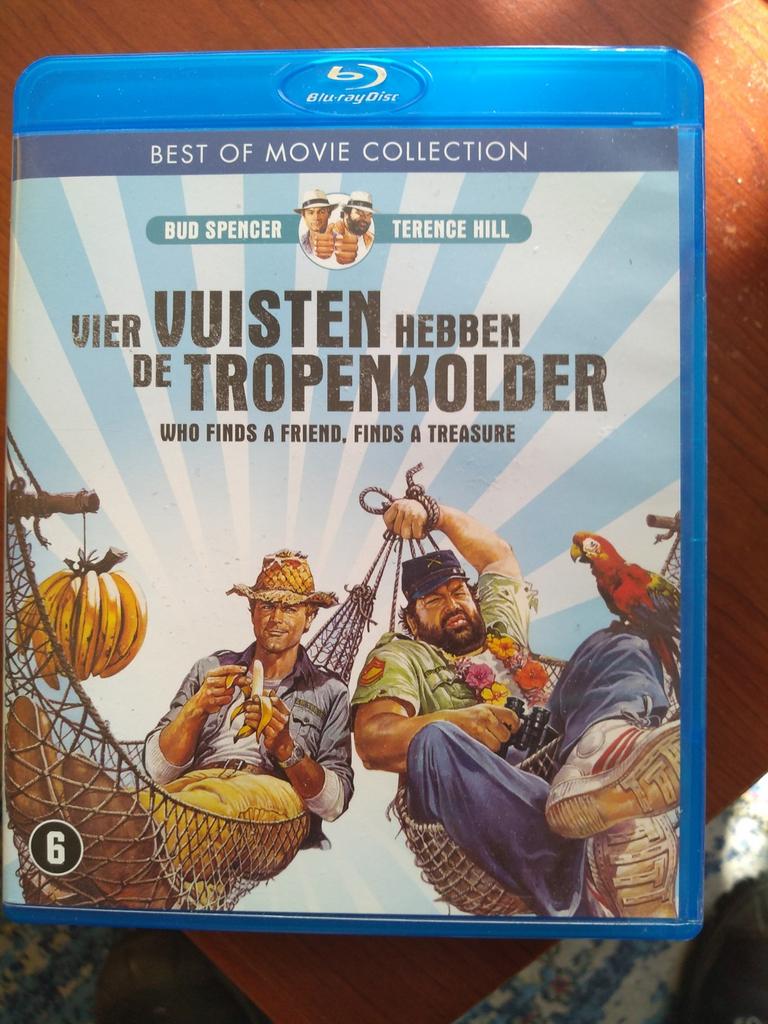 Blu-ray B Spencer / T Hill vier vuisten hebben de tropenkold, Ophalen of Verzenden, Zo goed als nieuw, Actie