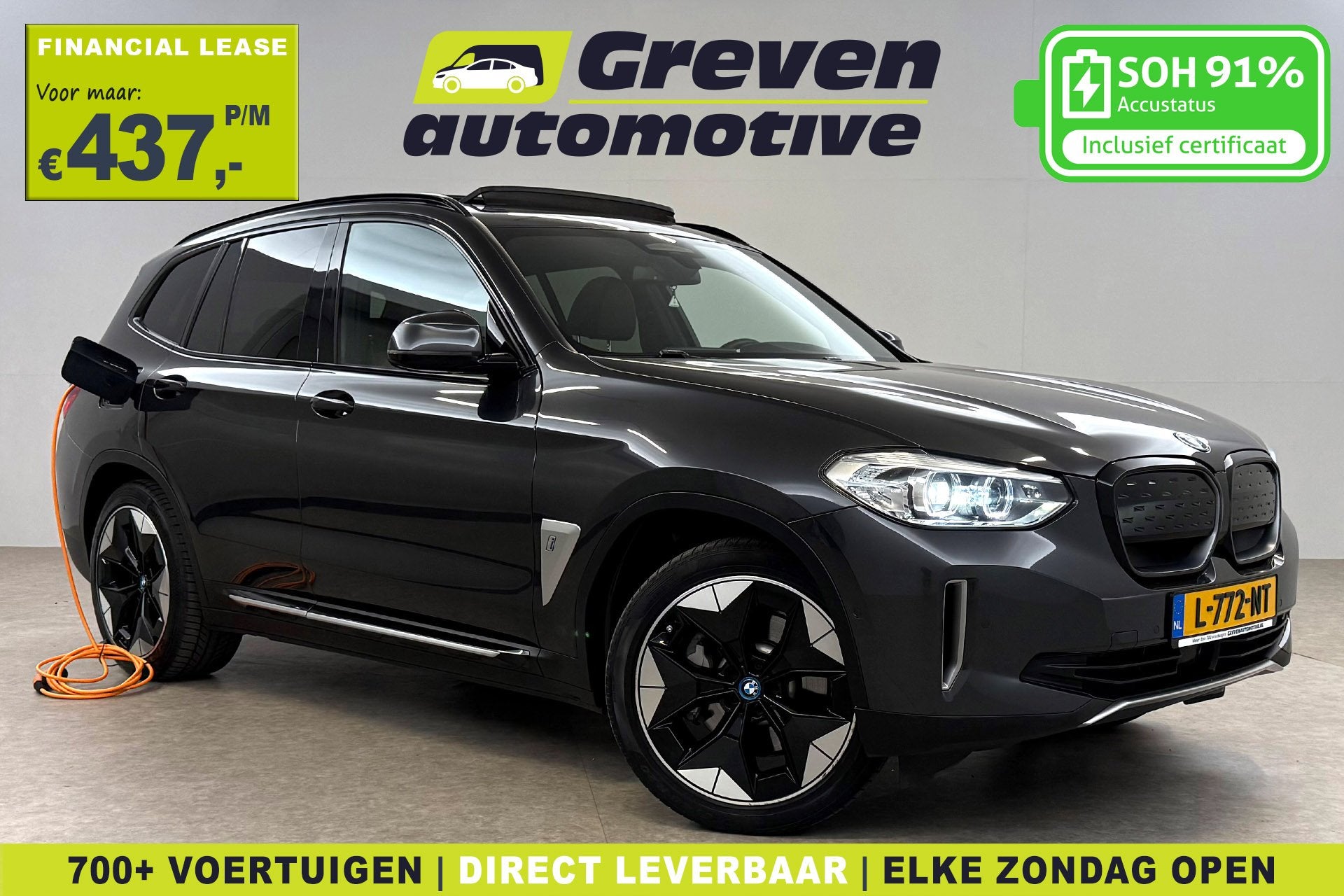 BMW iX3 Executive 80 kWh | Snelladen | SOH 91% | Pano | Came, Auto's, BMW, Automaat, Automatische klimaatregeling, Achterwielaandrijving