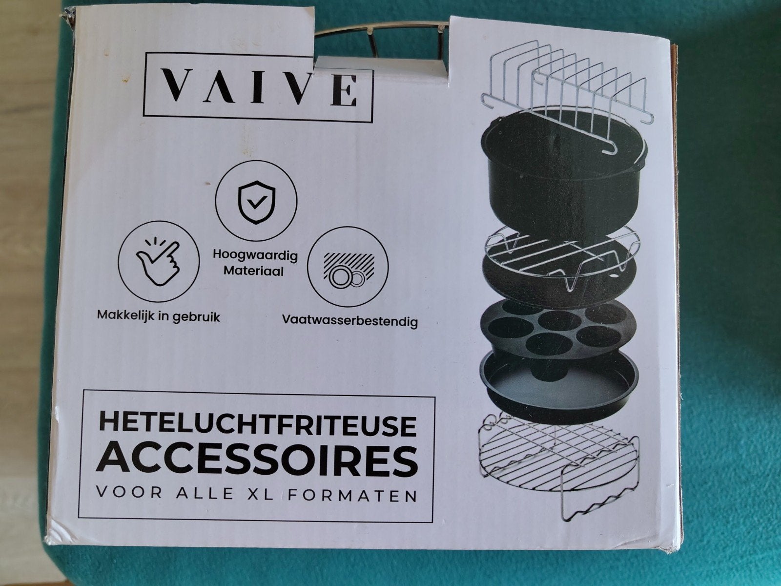Vaive Heteluchtfriteuse Accessoires Set - XL Formaten, Ophalen