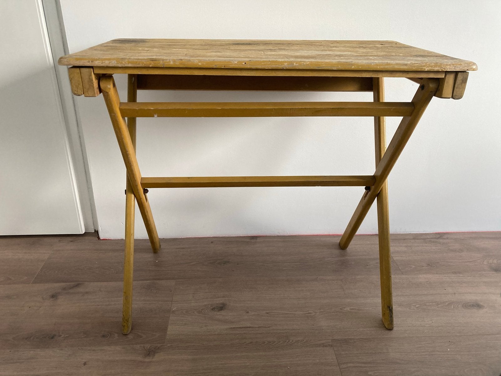 Inklapbare bijzettafel Grand Paris vintage retro uniek, Ophalen, Gebruikt, 75 cm of meer, 60 cm of meer