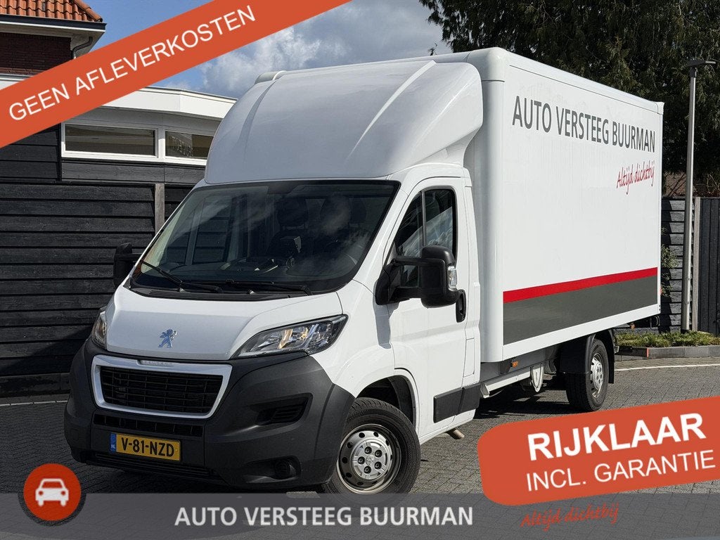 Peugeot Boxer Bakwagen 2.2 BlueHDi 140PK 3.5t Navigatie, Cam, Voorwielaandrijving, 12 maanden, Stof, Gebruikt