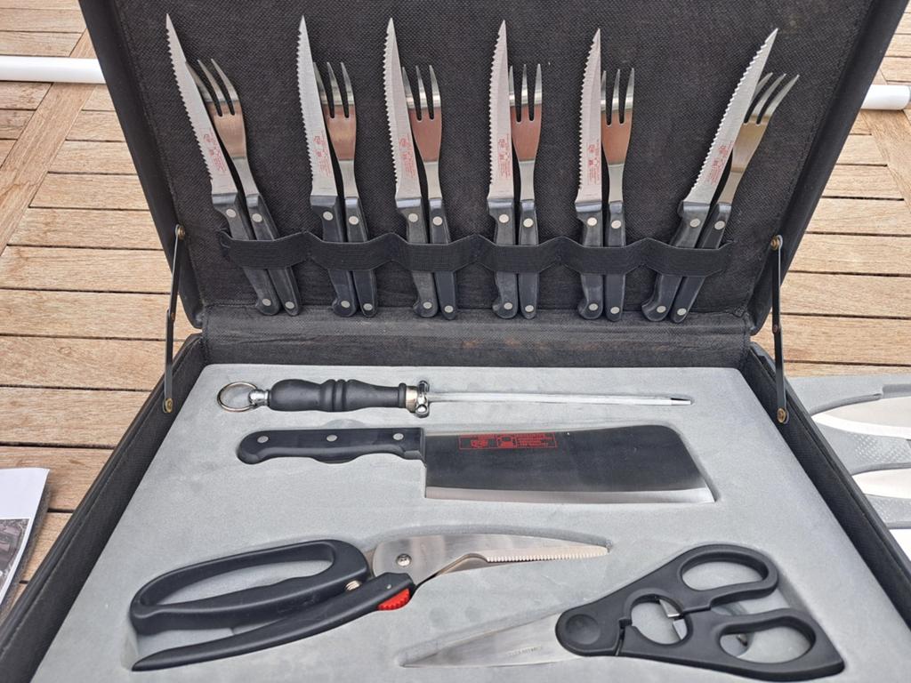Messenset in koffer., Ophalen, Nieuw, Rvs of Chroom