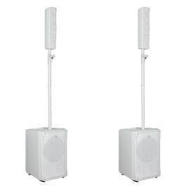 2x RCF EVOX J8 White + originele trolleyhoezen, Gebruikt, Speakerset, AUX-ingang, Ophalen