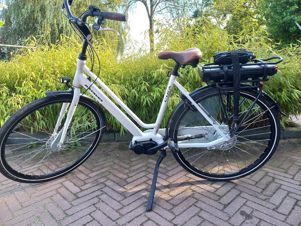 Elektrische dames fiets - batavus, Fietsen en Brommers, Zo goed als nieuw, 51 tot 55 cm, 50 km per accu of meer, Ophalen