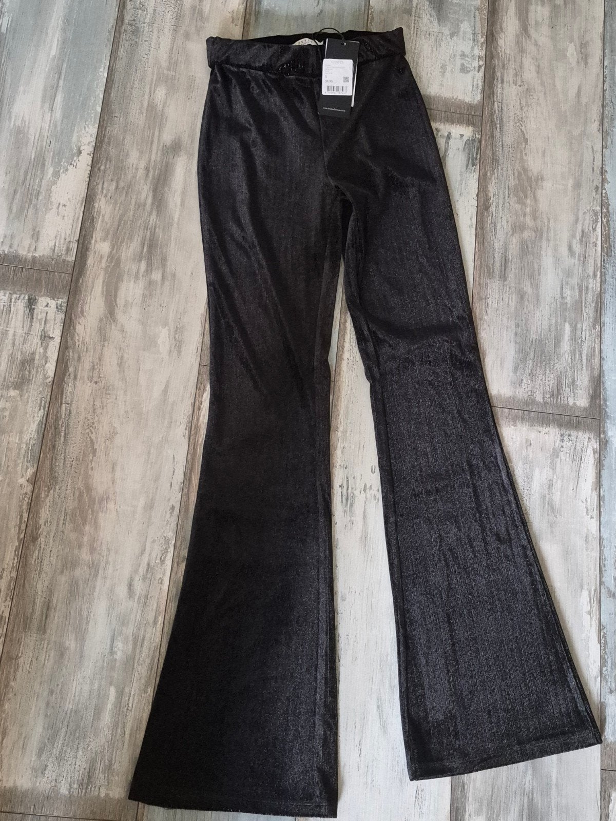 Flaired glitterbroek, Zwart, Nieuw, Ophalen of Verzenden, Costes
