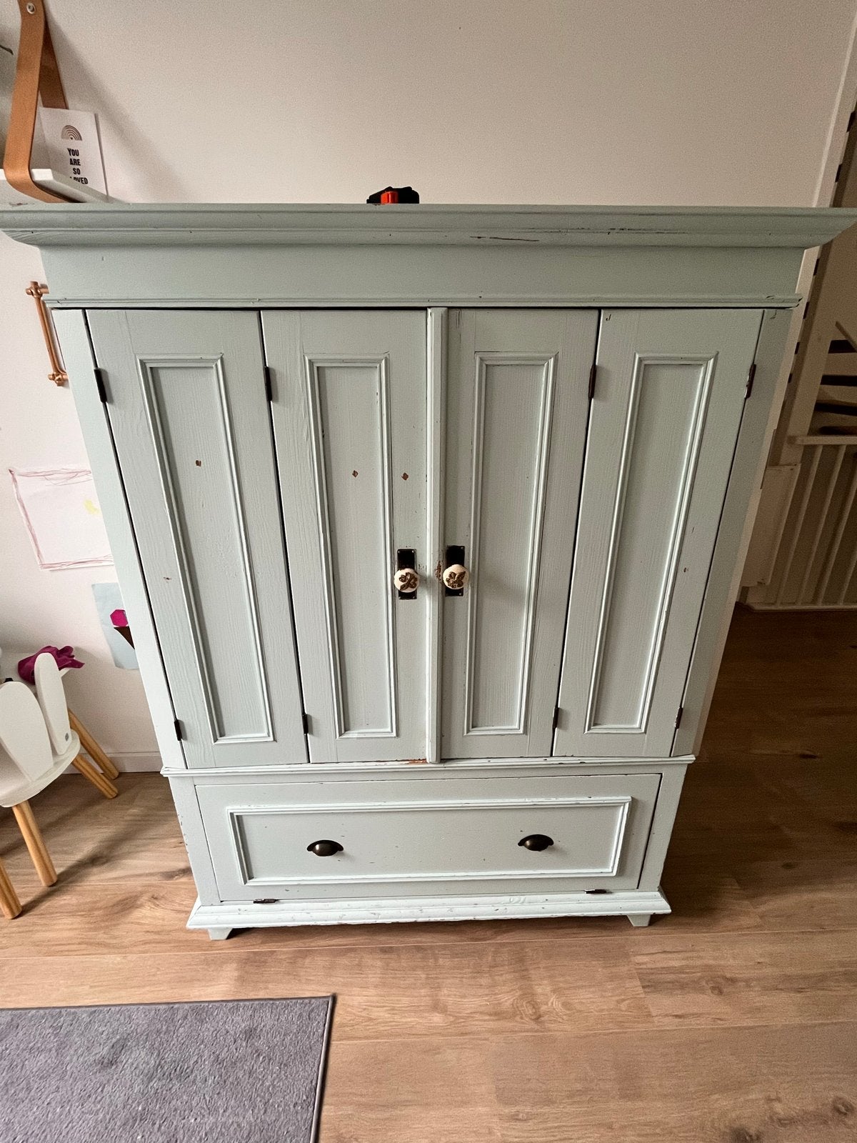 Prachtige Vintage houten kast (NB: lees de beschrijving), Ophalen