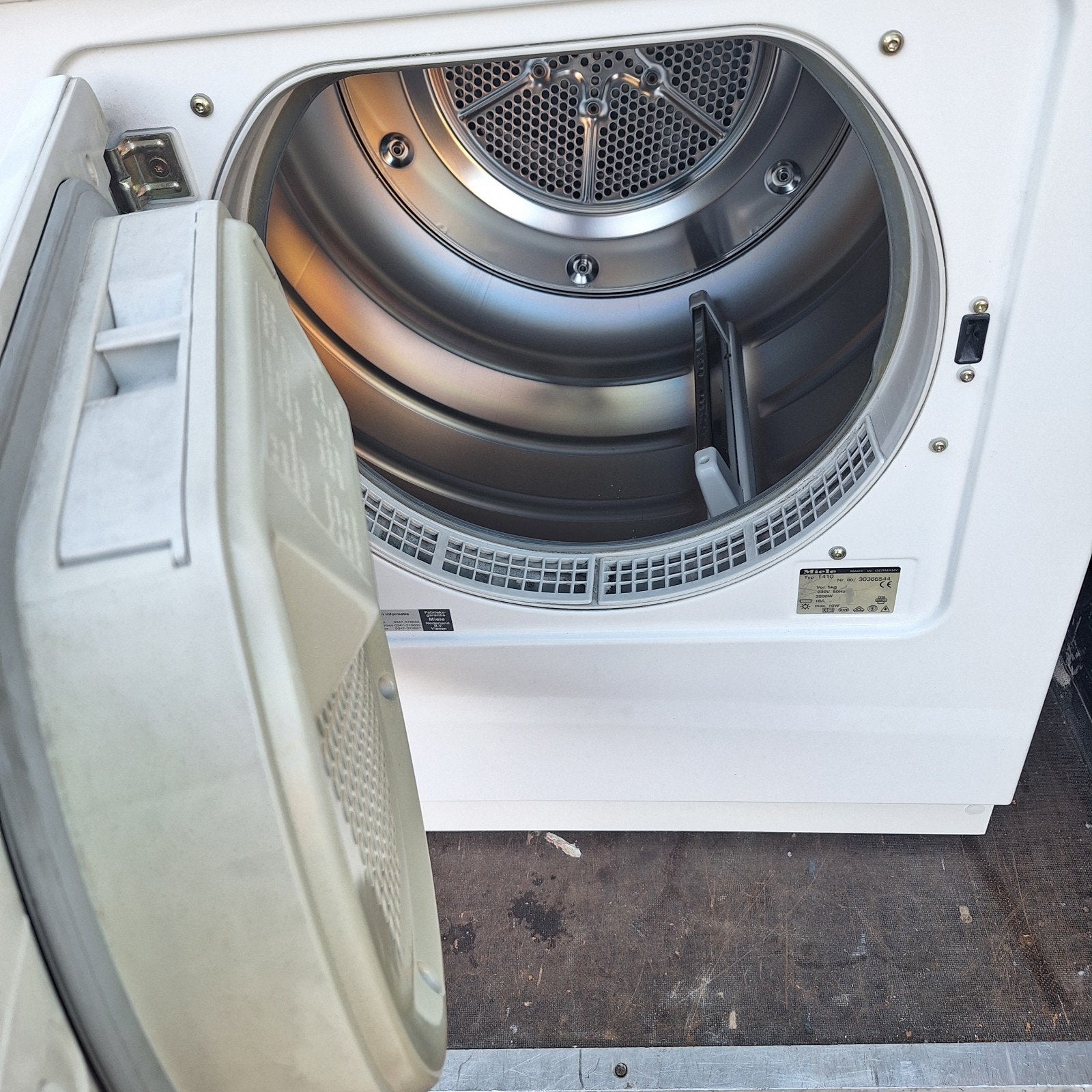Miele Novotronic T410 Wasdroger - 5kg inhoud, Gebruikt, Luchtafvoer, 4 tot 6 kg, Ophalen of Verzenden