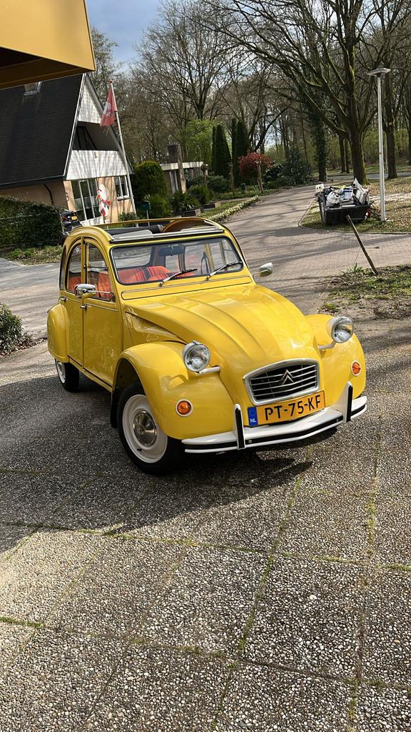 Citroën 2CV 0.6 Spec S6 1986 Geel, Auto's, Voorwielaandrijving, 602 cc, 2CV, 400 kg