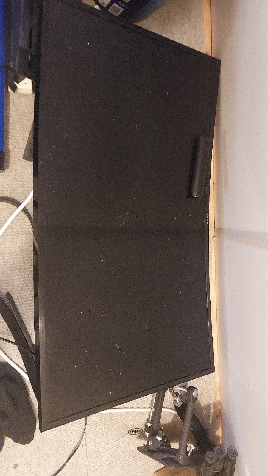 Samsung TV Curved monitor met muurbeugel, Ophalen, Gebruikt