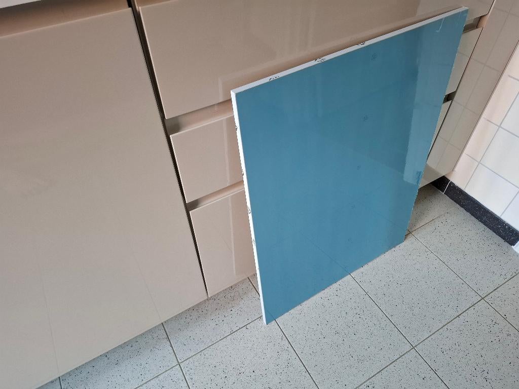 IKEA VOXTORP bedekkingpaneel hoogglans lichtbeige (restant), Ophalen, Gebruikt, Beige, 50 tot 100 cm