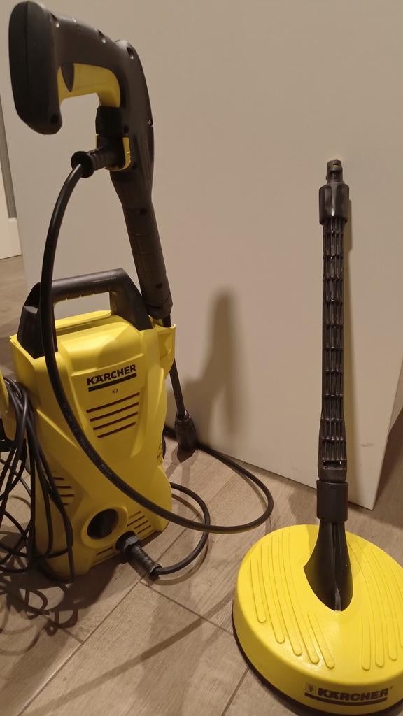Kärcher K2 hogedrukreiniger met terrasreiniger, Doe-het-zelf en Verbouw, Reinigingsmachines, Ophalen, Gebruikt, Overige typen