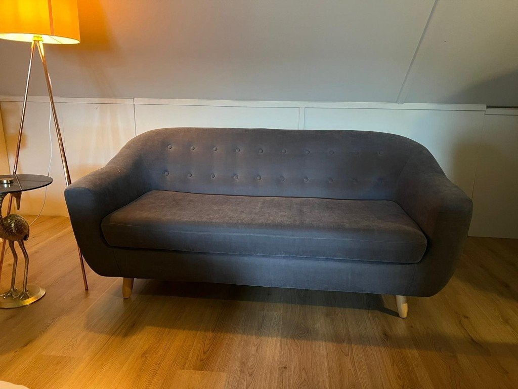 3 zitsbank, Ophalen, 150 tot 200 cm, Vintage retro Scandinavisch design, Driepersoons