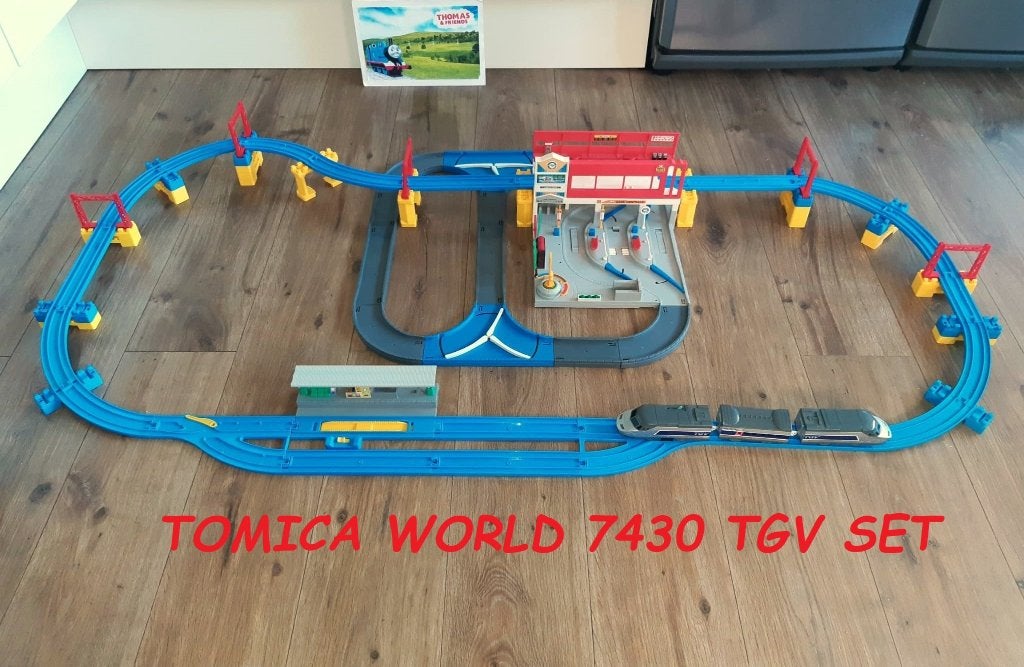 Zeldzaam Tomy Tomica 7430 TGV Set met Trein, Ophalen of Verzenden, Gebruikt