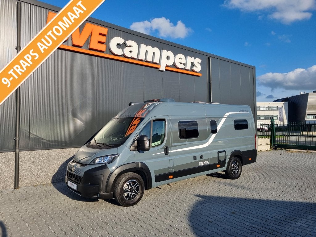 Pössl Trenta 640 Lengtebedden Automaat, Caravans en Kamperen, Automaat, Buscamper of Camperbus, Ringverwarming, Pössl