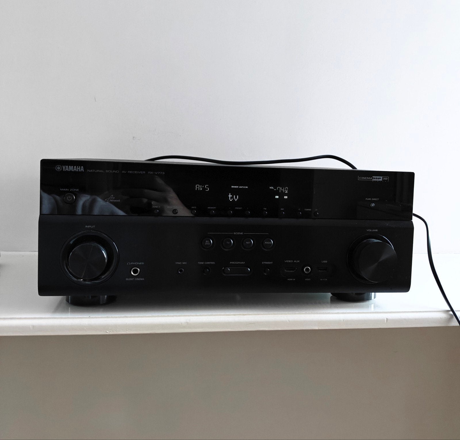 Yamaha Natural Sound AV Receiver RX-V773, Gebruikt, Yamaha, Ophalen of Verzenden, 60 tot 120 watt