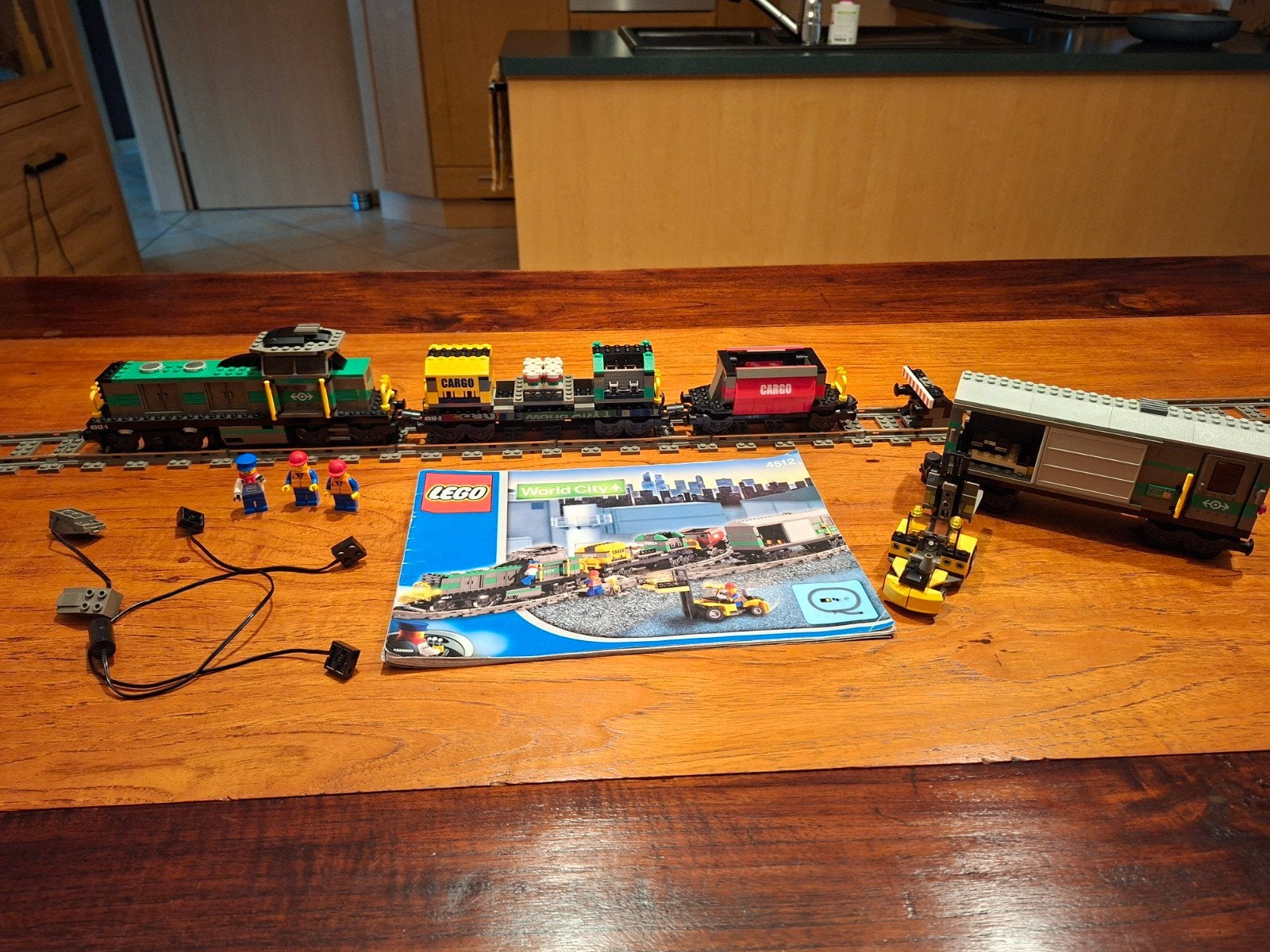 LEGO TREIN 4512 GOEDERENTREIN 9VOLT OVER COMPLEET, Overige thema's, Lego, Nieuw, Ophalen of Verzenden