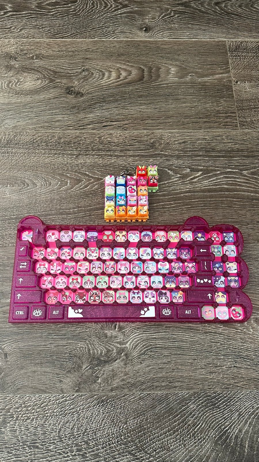 Clickeez Toetsenbord Keyboard met 19 origineel Clickeez, Computers en Software, Toetsenborden, Ophalen, Gaming toetsenbord, Zo goed als nieuw